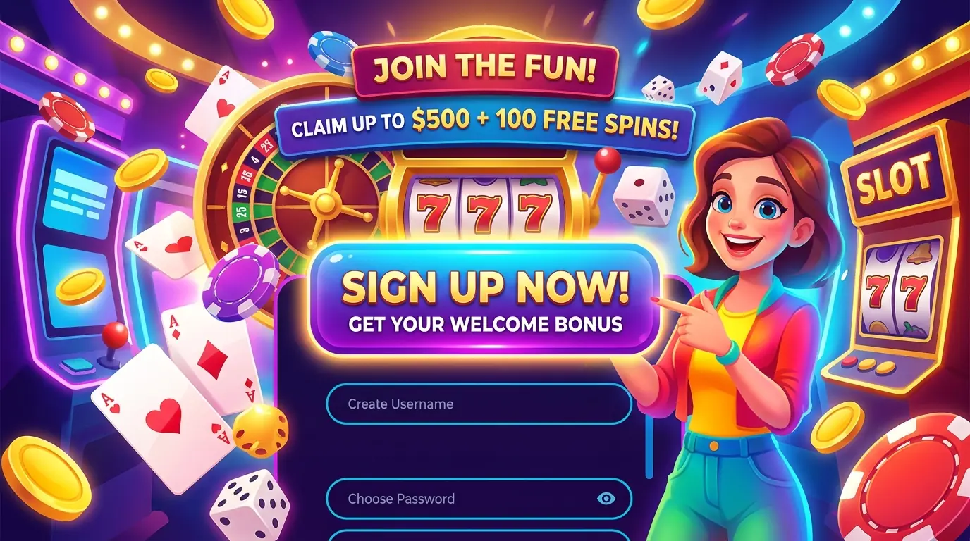 Lucky Wins sign up